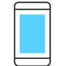 Imagem de telefone azul